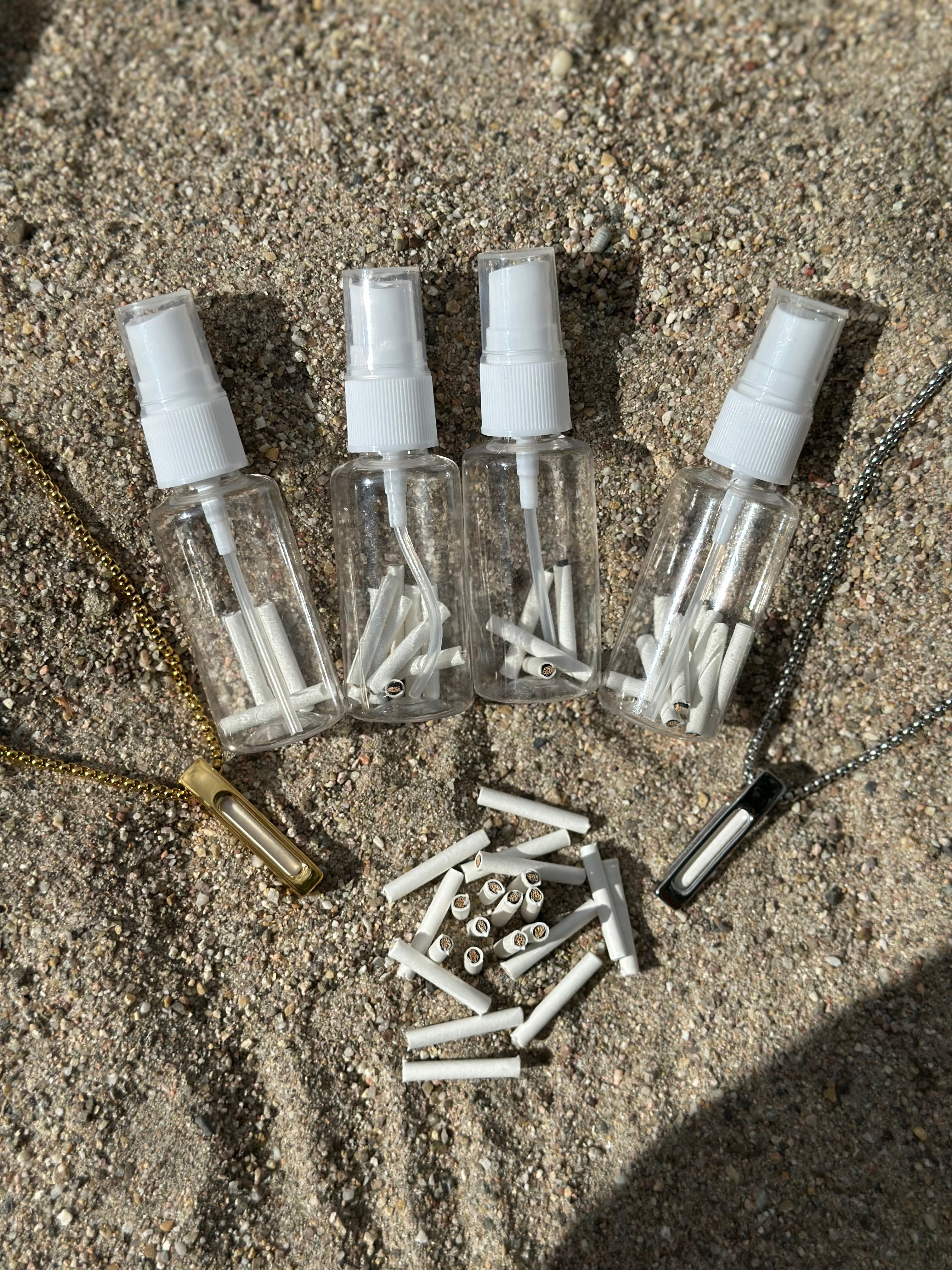 Kette + Sprühflasche mit 4 Pods