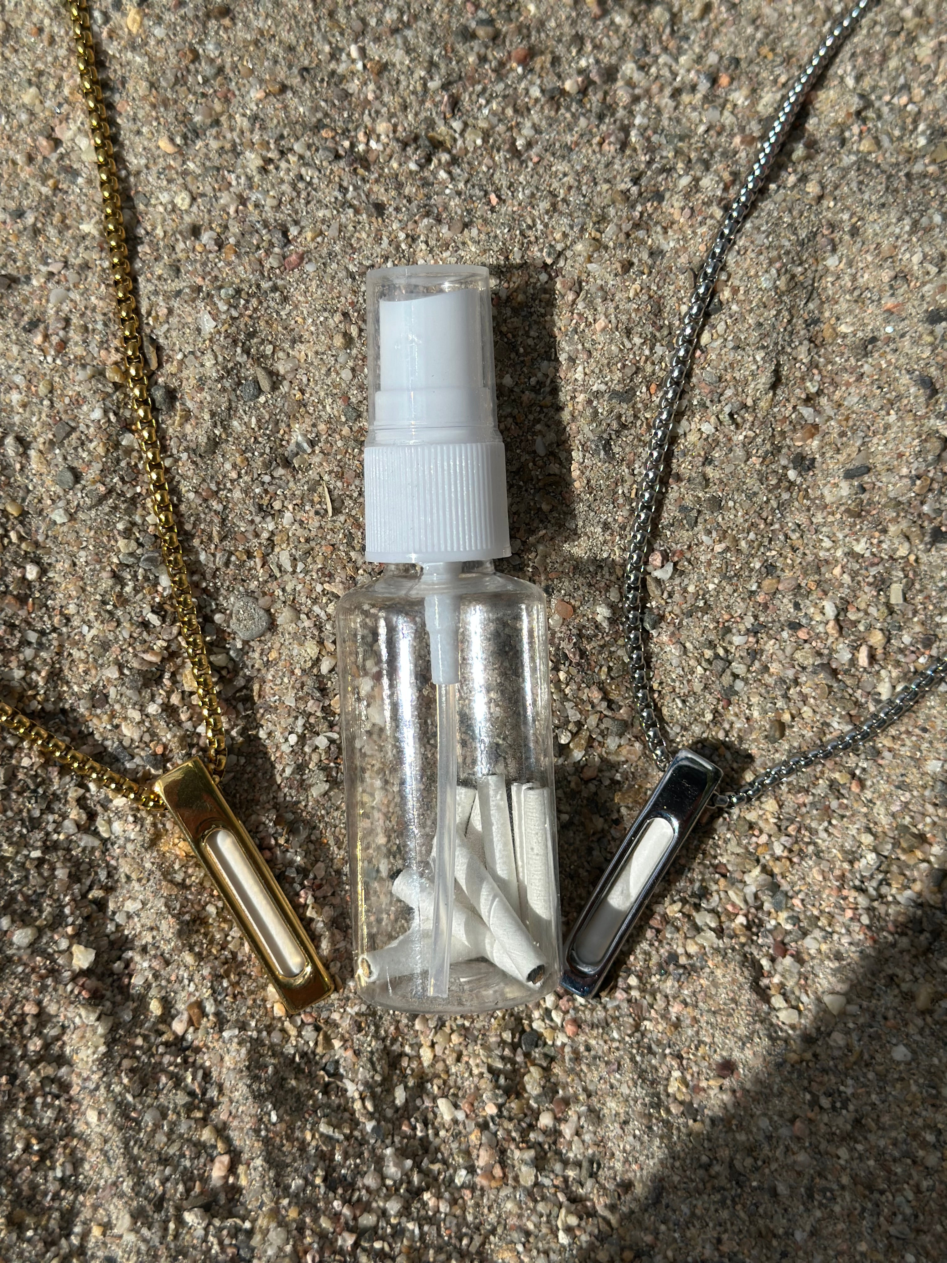 Kette + Sprühflasche mit 9 Pods